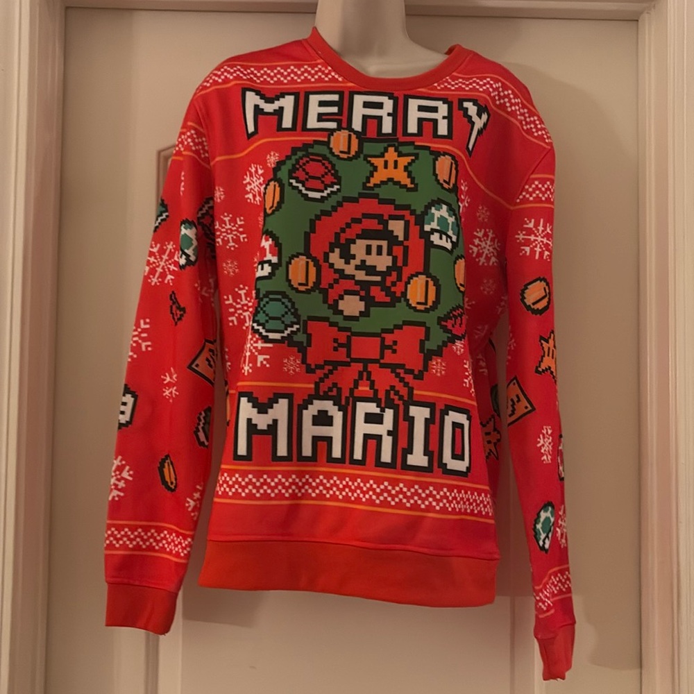 Nintendo‎ Mario Holiday Ugly Christmas Sweater